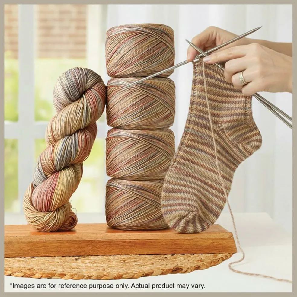 KnitPro Symfonie Premium Hand-Dyed Merino Wool & Polyamide Sock Yarns|Terra Variegated Colors, Include New Colors