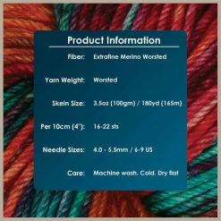 KnitPro Symfonie Premium Hand Dyed Yarn Merino Wool| Bella Variegated Colors, Include New Colors!