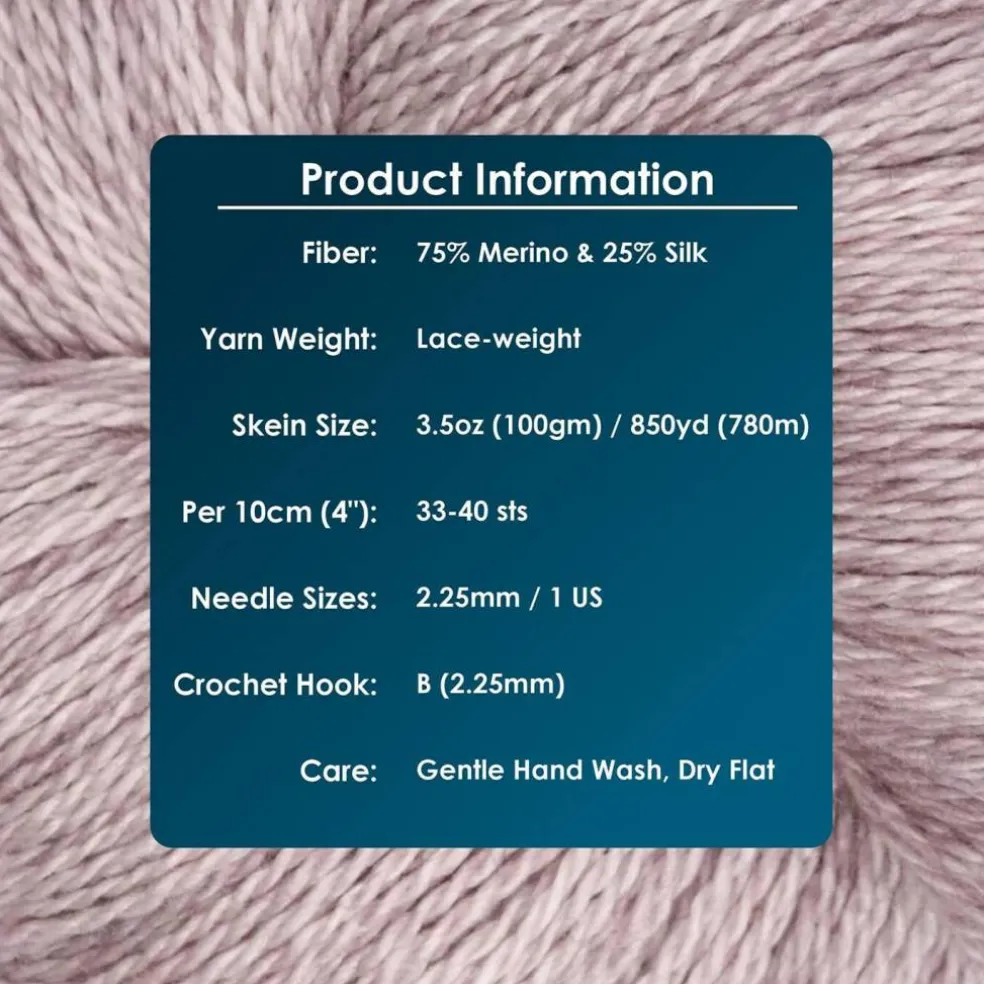 KnitPro Symfonie Premium Hand Dyed Merino & Silk Lace Weight Yarns | Diva