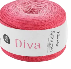 KnitPro Symfonie Premium Hand Dyed Merino & Silk Lace Weight Yarns | Diva