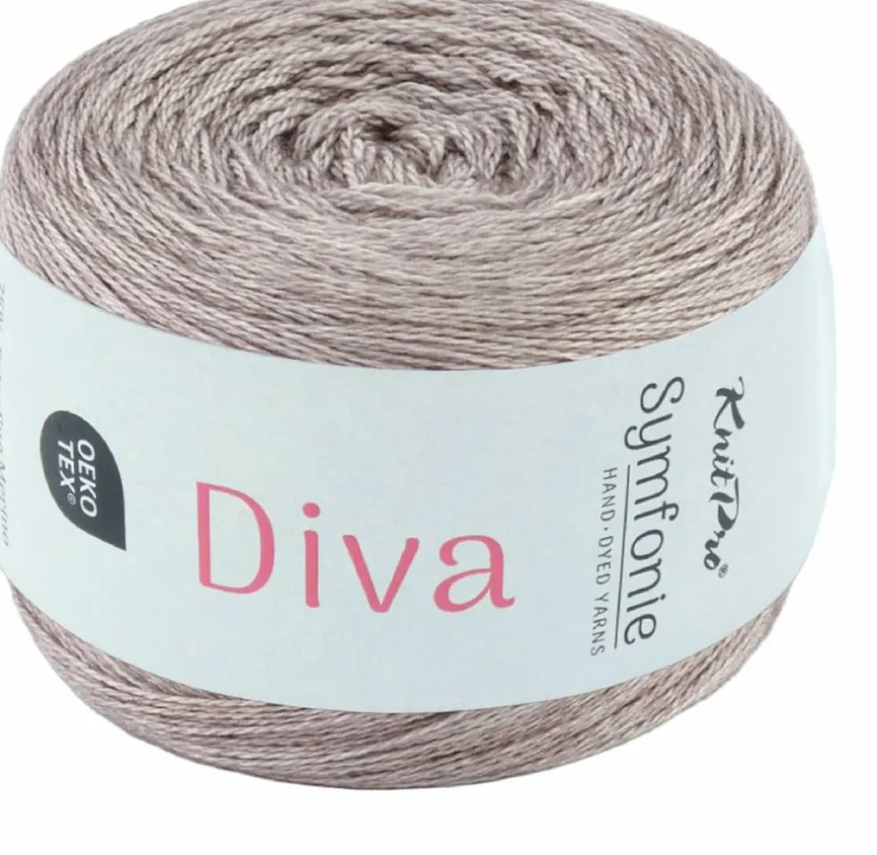 KnitPro Symfonie Premium Hand Dyed Merino & Silk Lace Weight Yarns | Diva