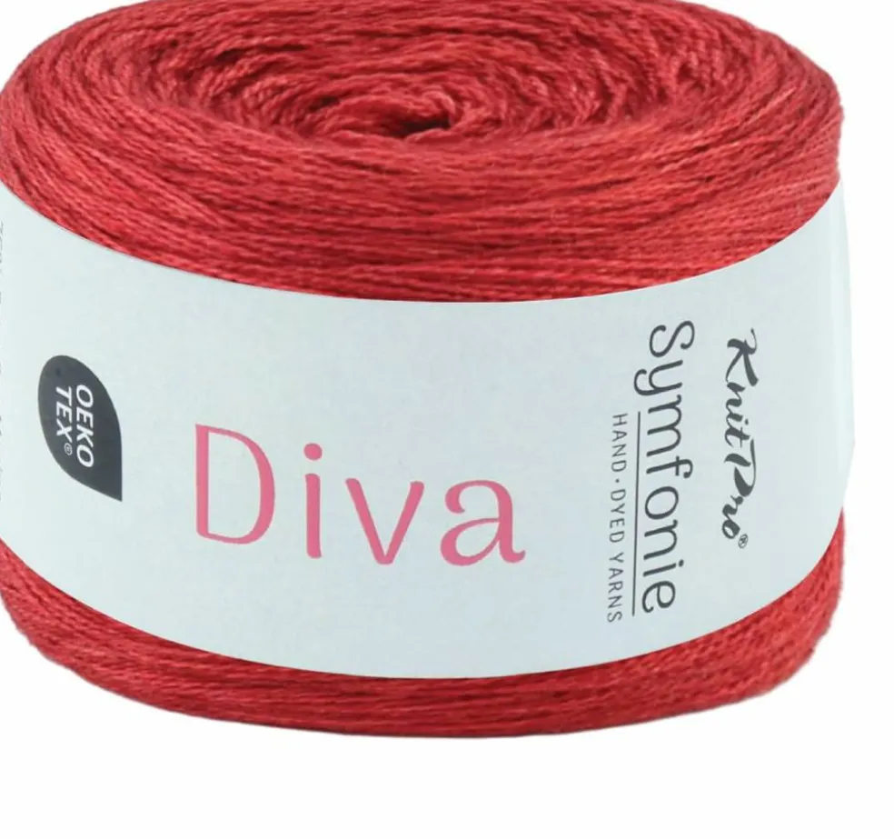 KnitPro Symfonie Premium Hand Dyed Merino & Silk Lace Weight Yarns | Diva