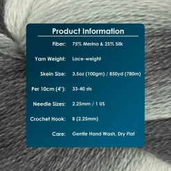 KnitPro Symfonie Premium Hand Dyed Merino & Silk Lace Weight Yarns | Diva