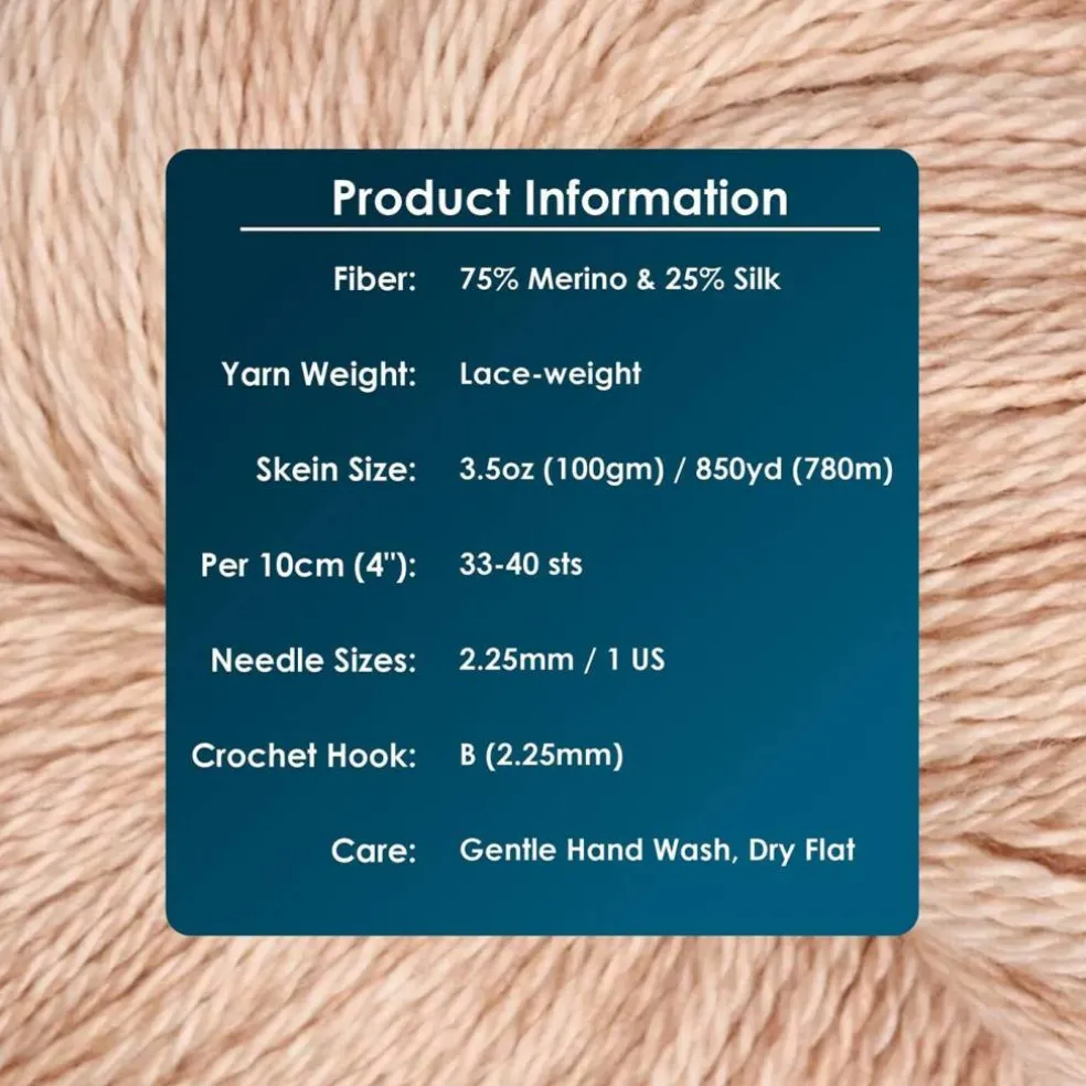 KnitPro Symfonie Premium Hand Dyed Merino & Silk Lace Weight Yarns | Diva