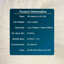 KnitPro Symfonie Premium Hand Dyed Merino & Silk Lace Weight Yarns | Diva