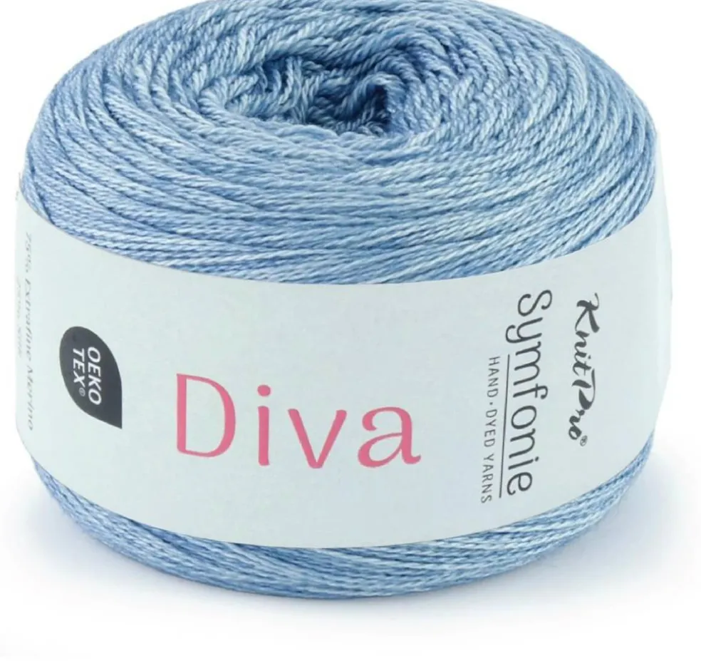 KnitPro Symfonie Premium Hand Dyed Merino & Silk Lace Weight Yarns | Diva