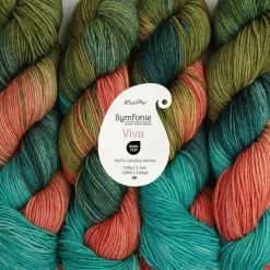 KnitPro Symfonie Premium Hand Dyed Yarn Merino Wool & Silk Blend| Luna