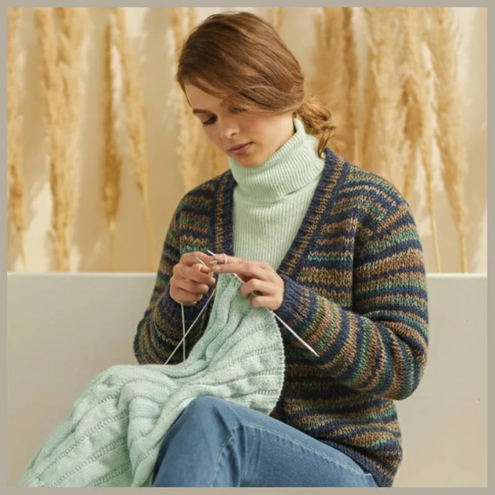 KnitPro Symfonie Premium Hand Dyed Yarn Merino Wool & Silk Blend| Luna