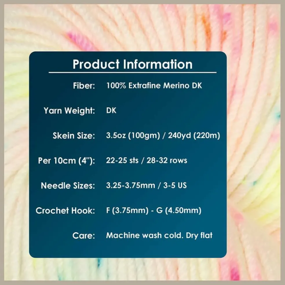 KnitPro Symfonie Premium Hand Dyed Yarn Merino Wool & Silk Blend| Luna