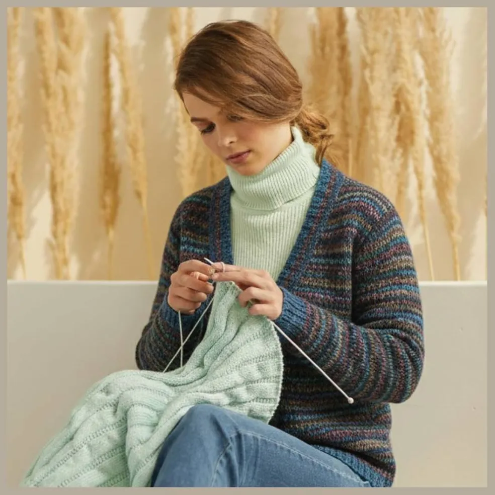 KnitPro Symfonie Premium Hand Dyed Yarn Merino Wool & Silk Blend| Luna