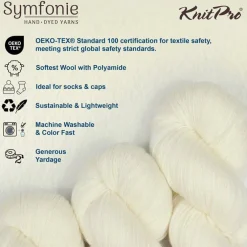 KnitPro Symfonie Premium Hand-Dyed Merino Wool & Polyamide Sock Yarns|Terra