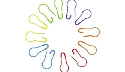 Knitter's Colored Safety Pins - Set of 12