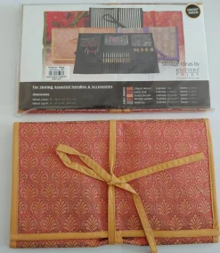 Knitter's Pride Assorted Knitting Needle Fabric Case- Violet Dream, Eden Trail, Orient Sheen, Ribbons