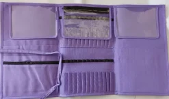 Knitter's Pride Assorted Knitting Needle Fabric Case- Violet Dream, Eden Trail, Orient Sheen, Ribbons