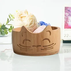 Knitting Bowl Yarn Holder Bowl with Holes(c)