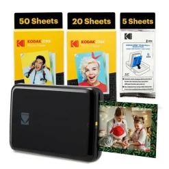 Kodak Step Mobile Instant Photo Printer 2x3" & Zink Photo Paper (75 Sheets) Bundle
