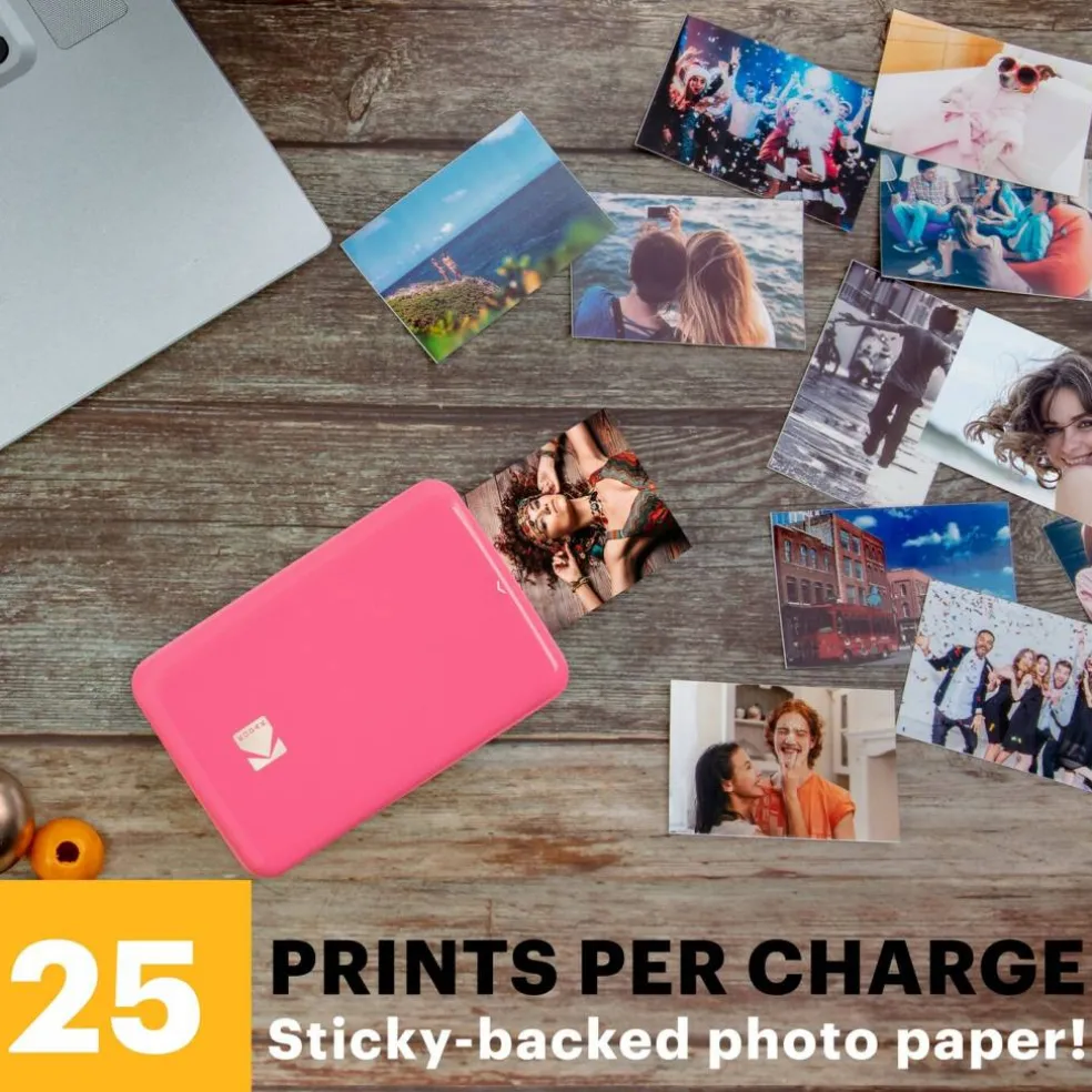 Kodak Step Mobile Instant Photo Printer 2x3" & Zink Photo Paper (75 Sheets) Bundle