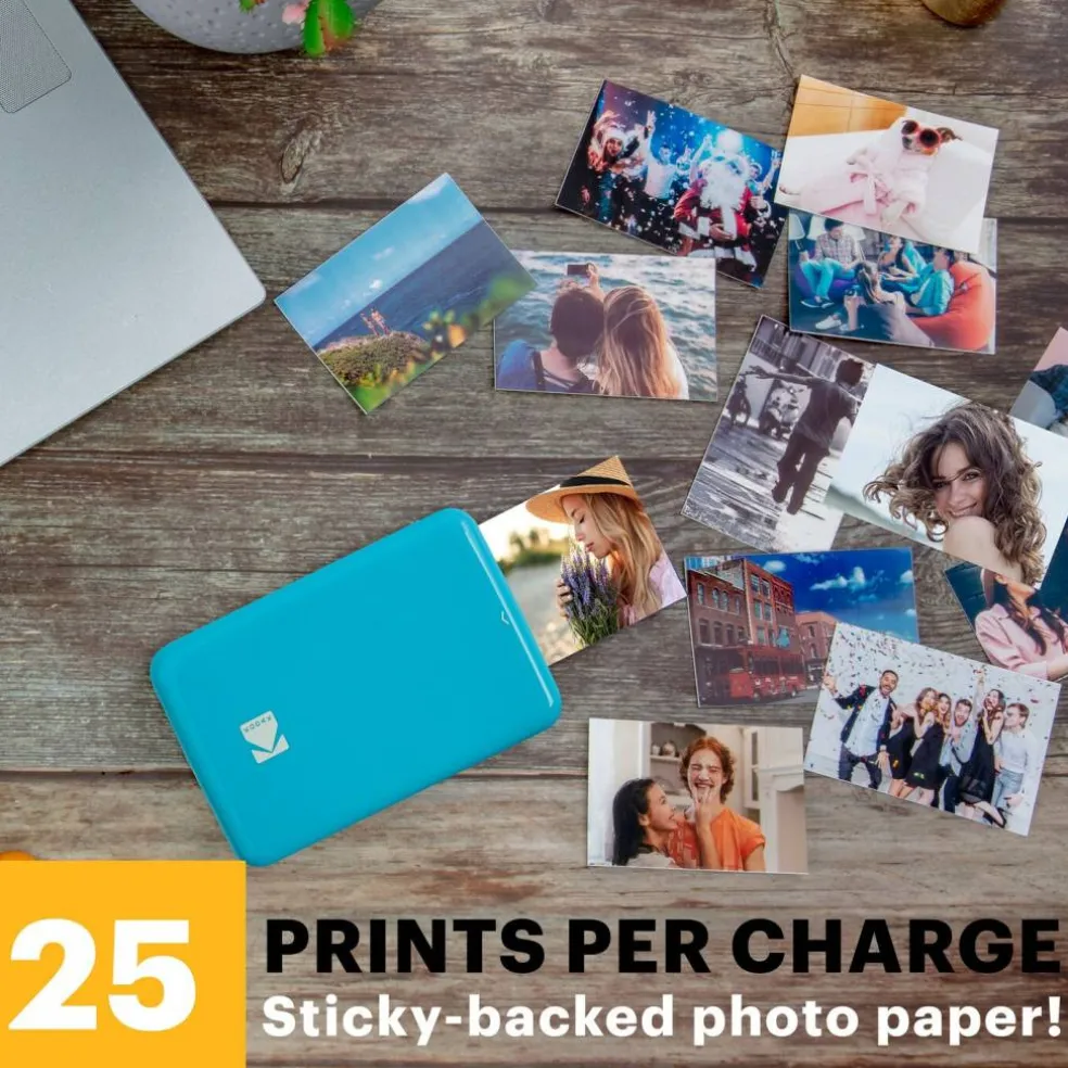 Kodak Step Mobile Instant Photo Printer 2x3" & Zink Photo Paper (75 Sheets) Bundle