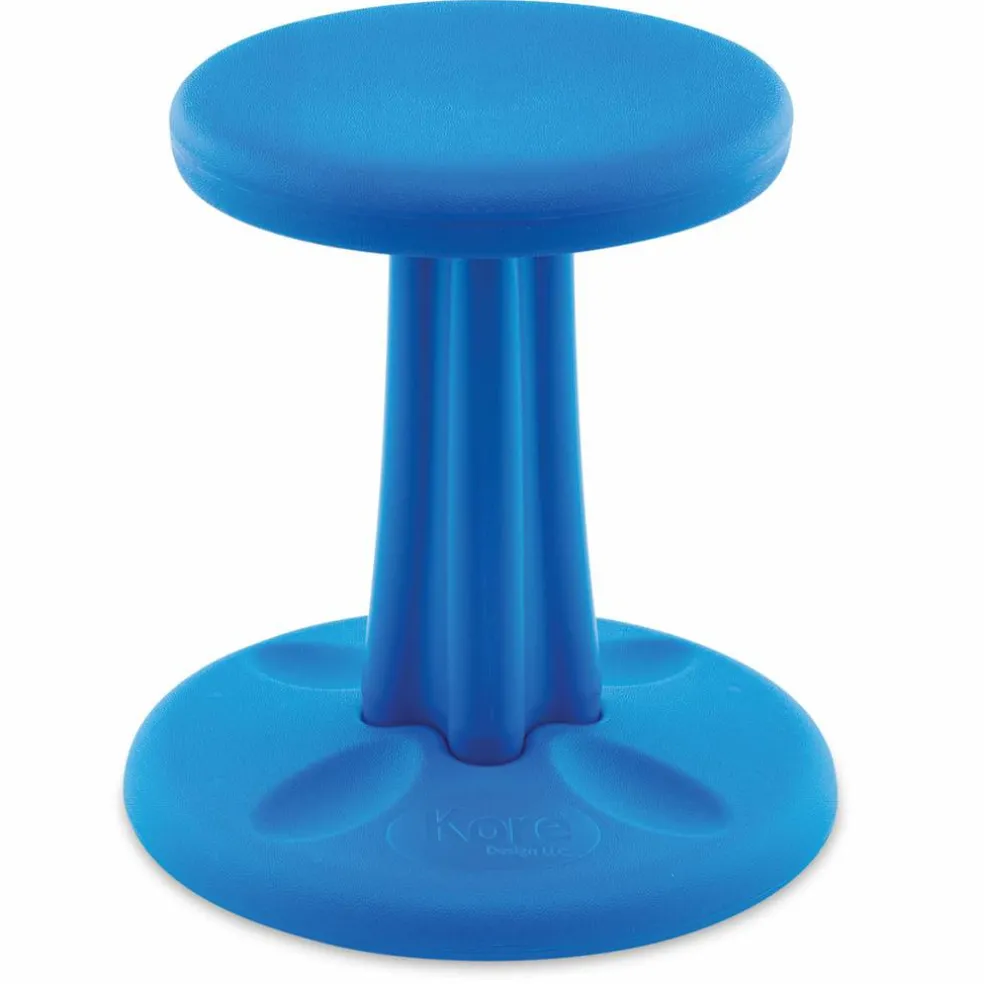 Kore Kids Wobble Stool - Blue, 14" Tall