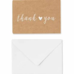 Kraft Thank You Cards & Envelopes By Celebrate It™