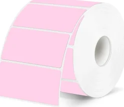 300 Labels 2 x 1 Inch Pink Thermal Labels Waterproof Self Adhesive Direct Thermal Printer Stickers for Barcode Address Shipping QR Code Name Labels