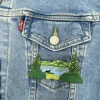 Lake Scene with Loon, Nature, Embroidered, Iron on Patch