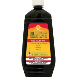 Lamplight Farms Ultra-Pure Clean-Burning Lamp Oil 99% Pure Paraffin 32 Oz Red