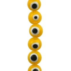 Lampwork Glass Round Evil Eye Beads, 8mm by Bead Landing™