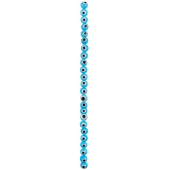 Lampwork Glass Round Evil Eye Beads, 8mm by Bead Landing™