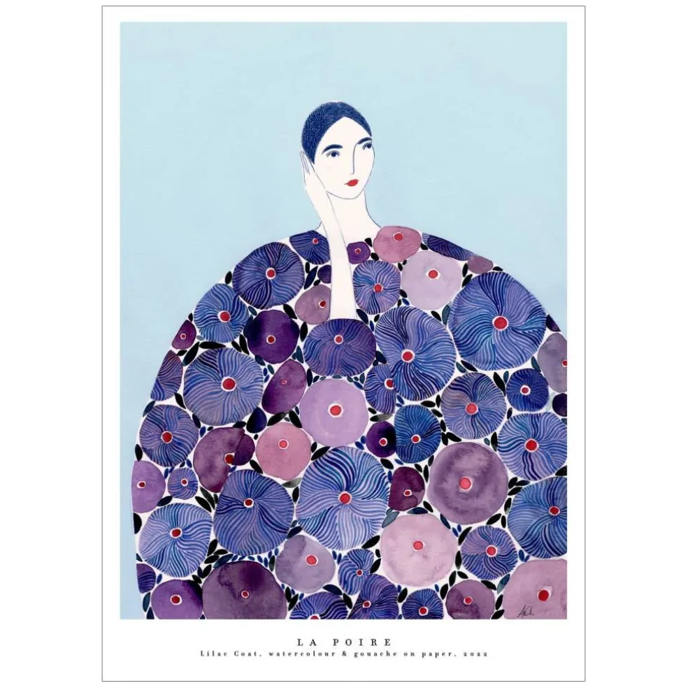 La Poire 11" x 14" Lilac Coat Art Print