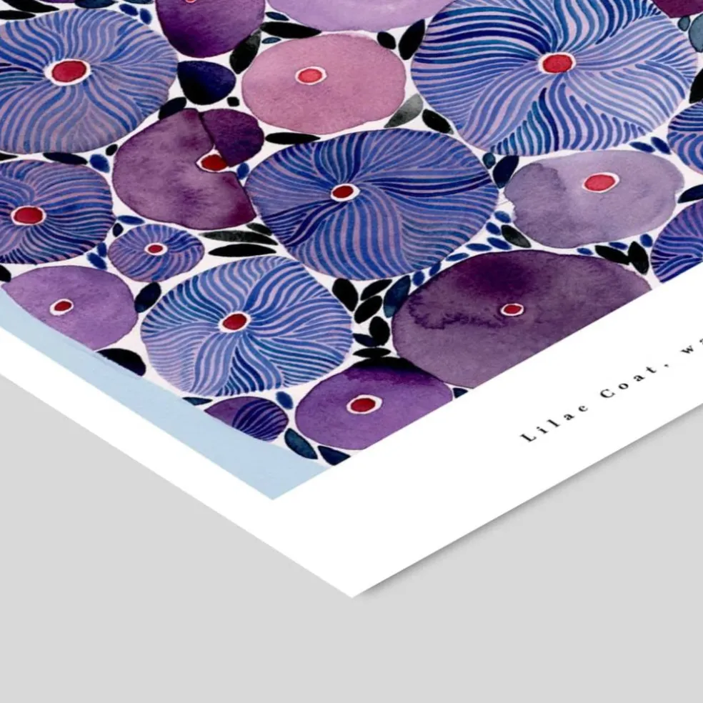 La Poire 11" x 14" Lilac Coat Art Print