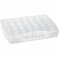 Large Adjustable Compartment Bead Storage Box with Handle by Bead Landing™