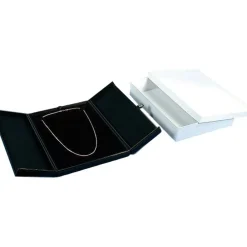6 Large Black Necklace Snap Lid Gift Boxes Display Box