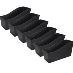 Large Book Bin, Black, Pack of 6
