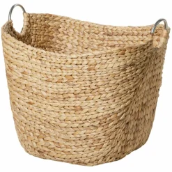 Large Brown Seagrass Contemporary Storage Basket