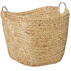 Large Brown Seagrass Contemporary Storage Basket