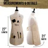 Large Canvas Adjustable Artist Apron (Size: 27-1/2" x 21")