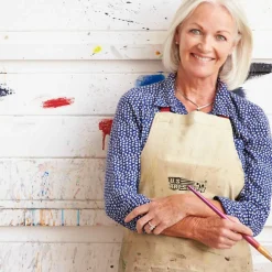 Large Canvas Adjustable Artist Apron (Size: 27-1/2
