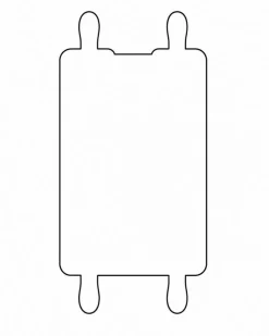 Large Closed Torah Cardstock Cutouts 4" x 10", 12 Pack – Jewish Craft Shapes