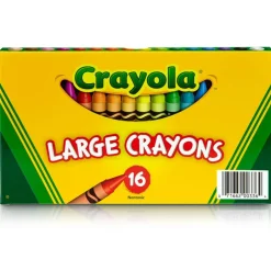 Large Crayons, Classic Colors, 16 Count