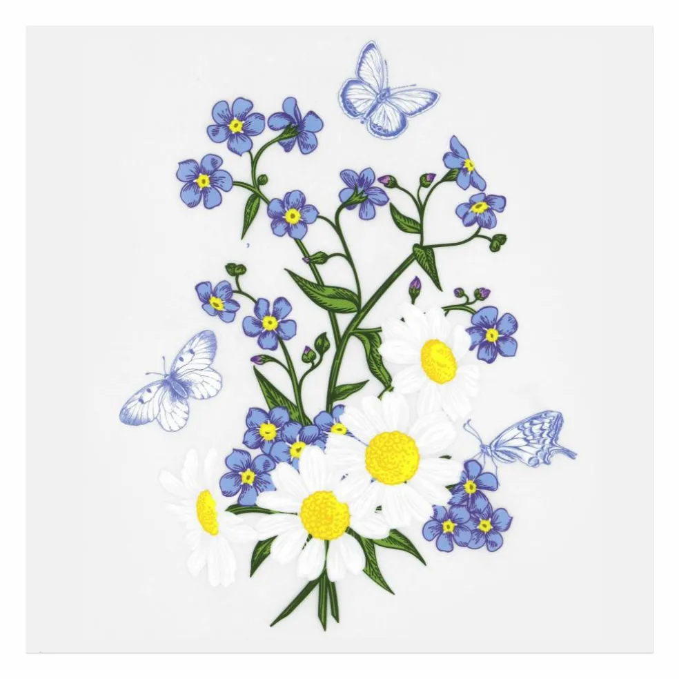 Large Daisy Direct to Film Transfer by Make Market®