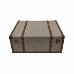 Large Herringbone Suitcase Decorative Box by Ashland®