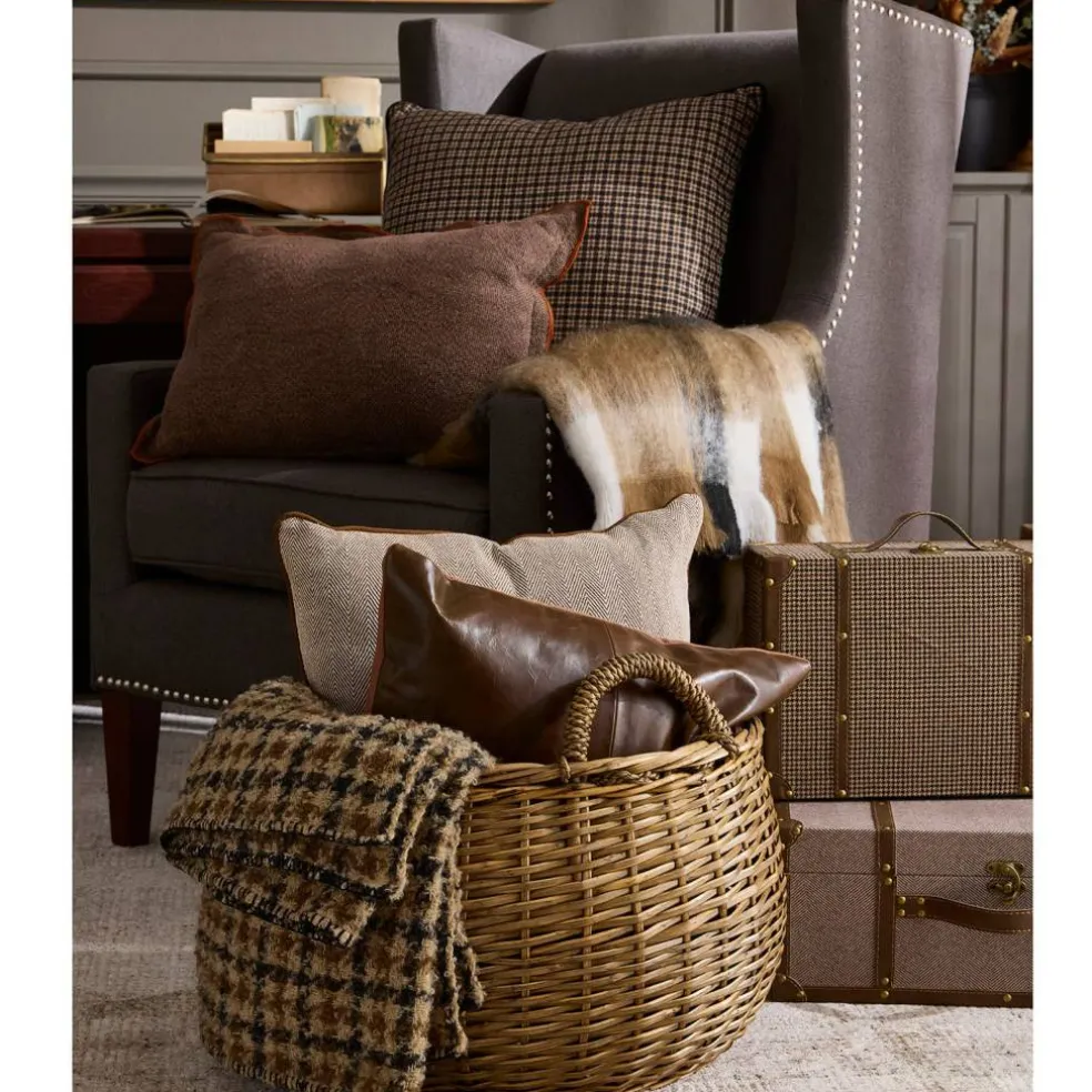 Large Herringbone Suitcase Decorative Box by Ashland®