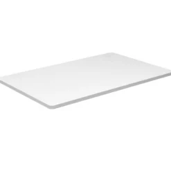 Large 48 Inch White Desk Tabletop Wooden Surface with Cable Management and Rounded Corners (Only Tabletop)