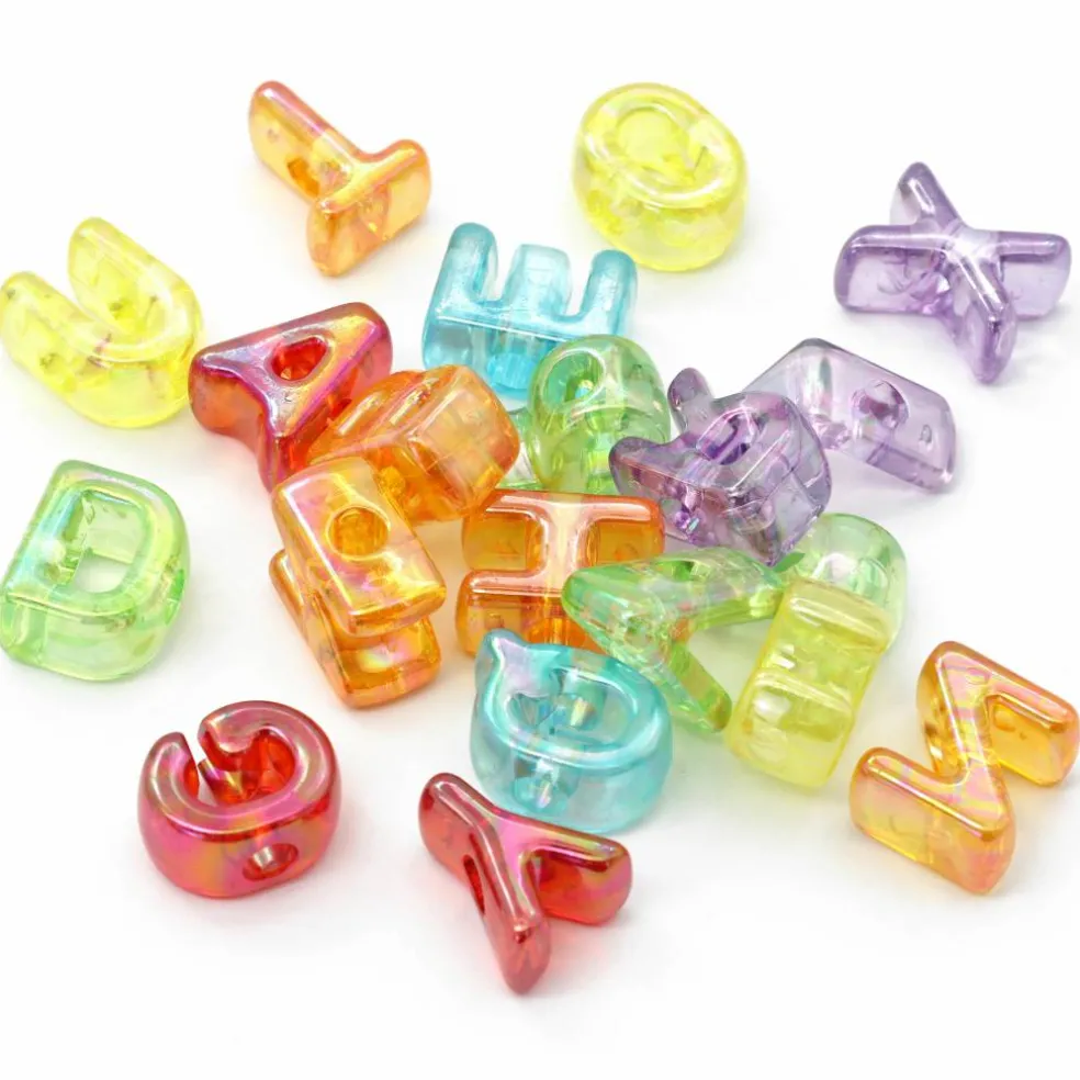 Large Translucent Bubble Alphabet Beads, 26ct. by Creatology™