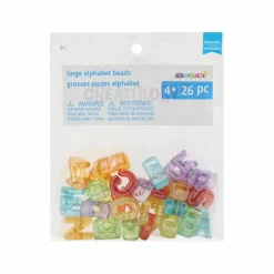 Large Translucent Bubble Alphabet Beads, 26ct. by Creatology™