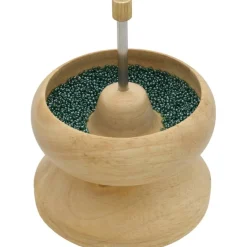 Large Wooden Bead Spinner Loader 4.5" Diameter 1" Depth