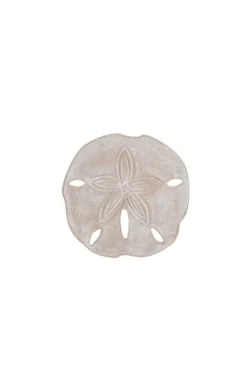 Large Wooden Sand Dollar Figurine 9"