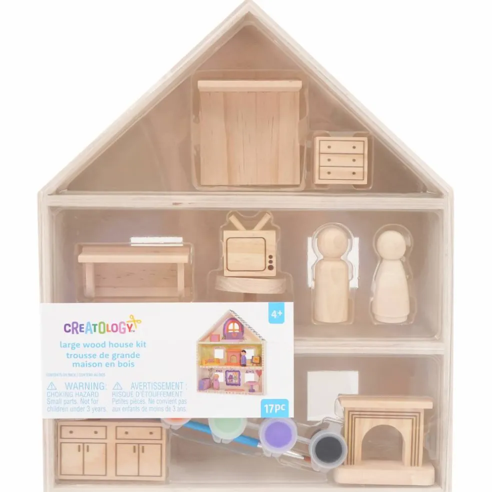 Large Wood House Kit by Creatology™