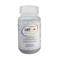 LaserBond 100 Black Laser Marking Ink, Compatible with CO2 Fiber Diode and YAG Laser Engravers, Permanent Marks on Metal Glass Stone and Ceramic (125g)